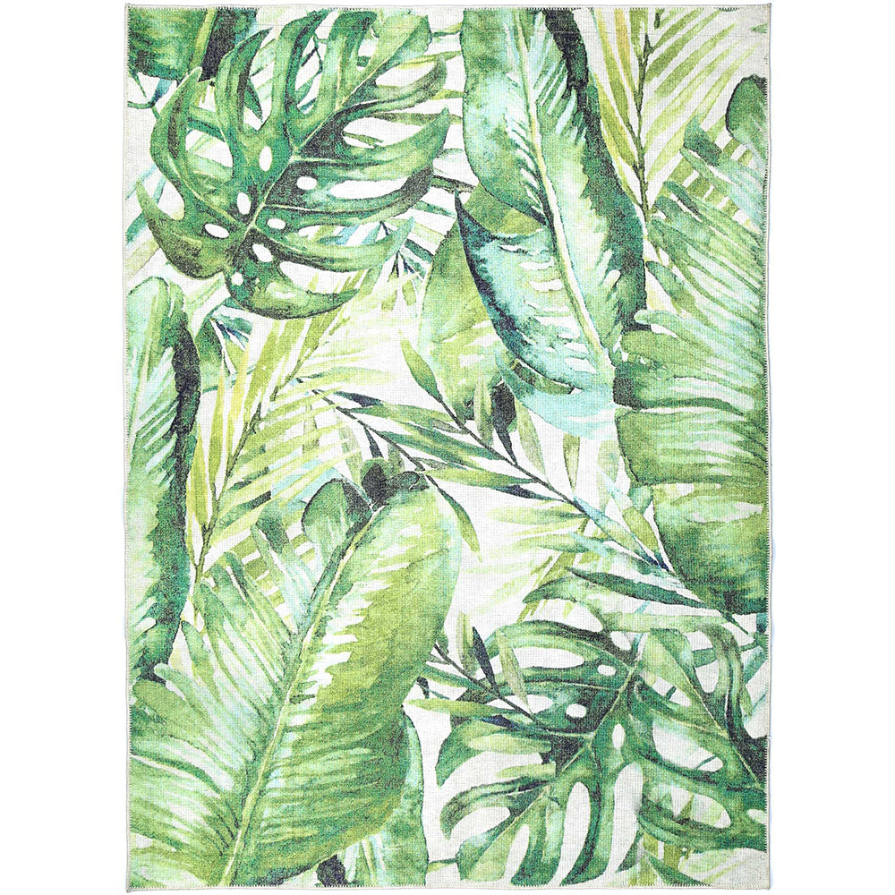 Wild Borneo Green Washable Rug - VITAL 1090-00