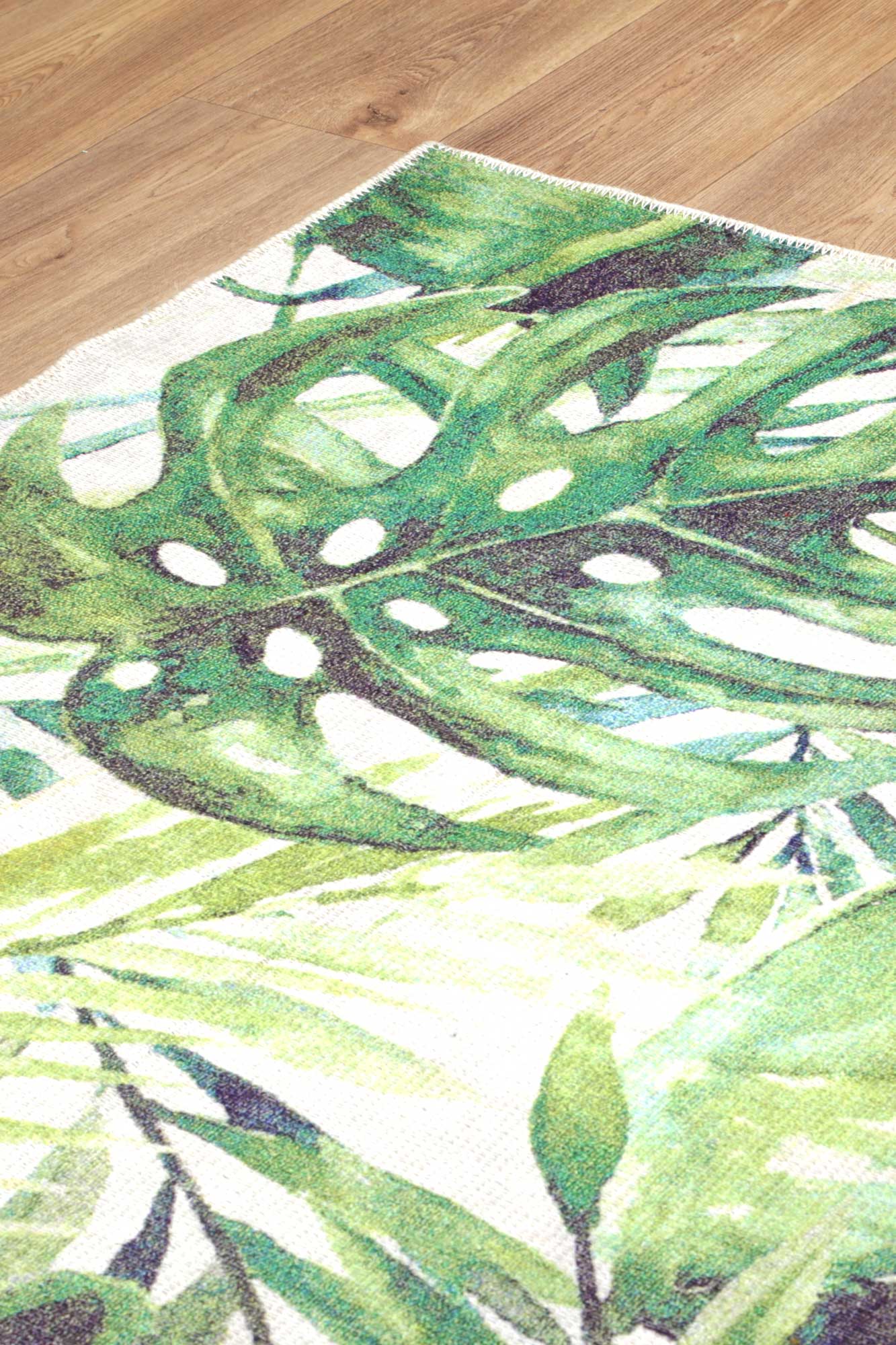 Wild Borneo Green Washable Rug - VITAL 1090-00