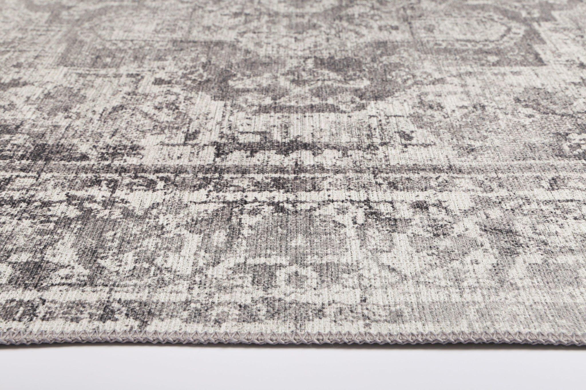 Distressed Vintage Chilaz Grey Rug - VITAL 2085-04