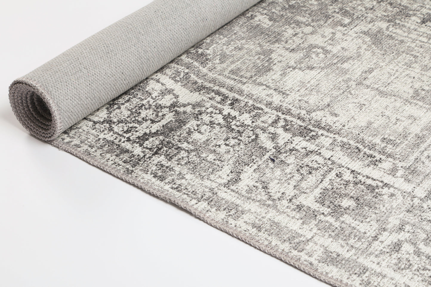 Distressed Vintage Chilaz Grey Rug - VITAL 2085-04