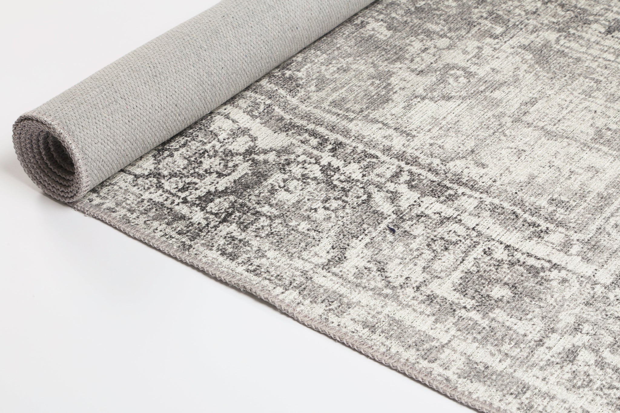 Distressed Vintage Chilaz Grey Rug - VITAL 2085-04