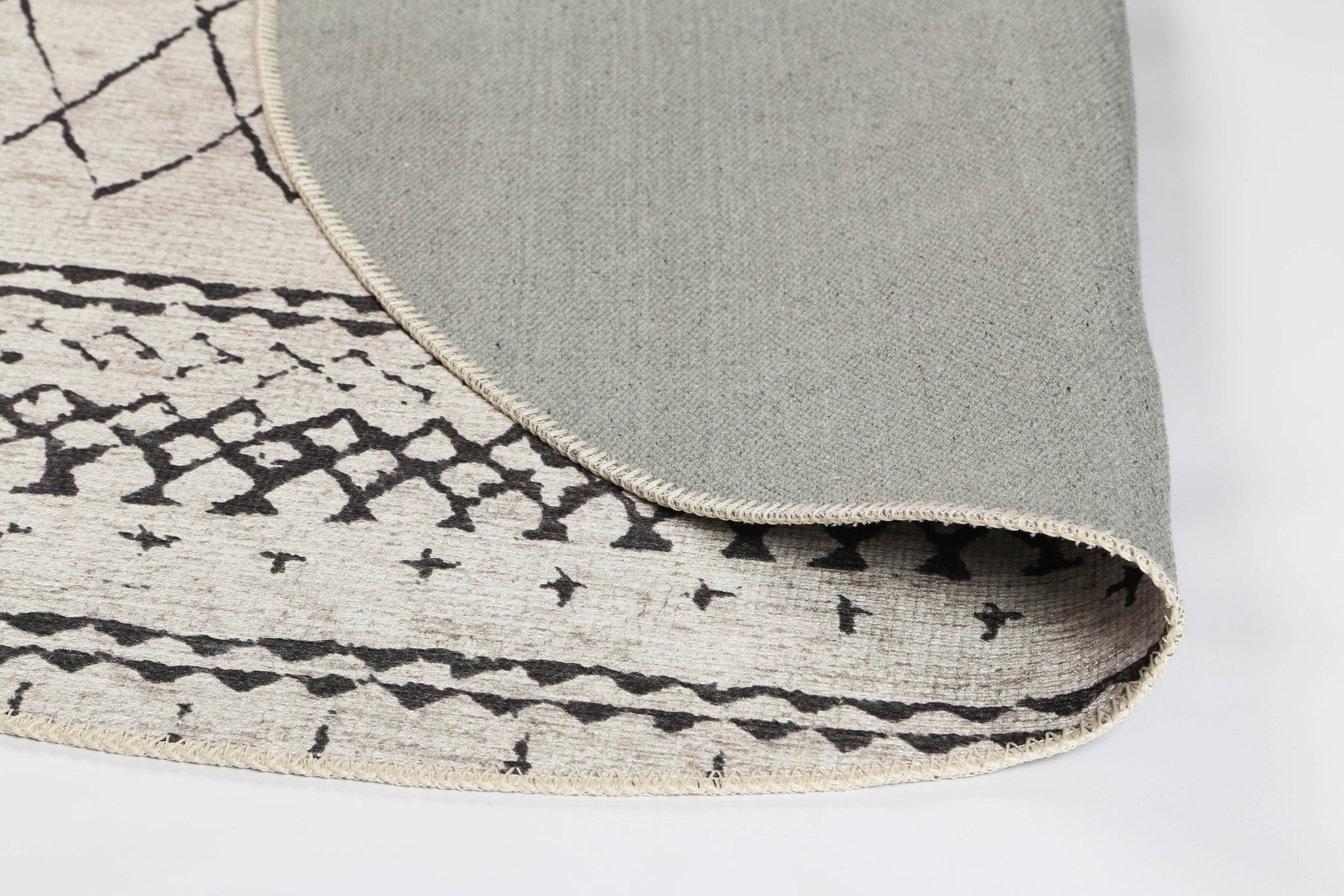 Alma Scandi Silver Round Rug - VITAL 2859-00