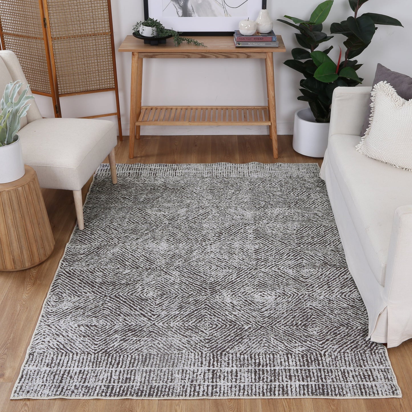 Contemporary Lauro Grey Rug - VITAL 3081-00