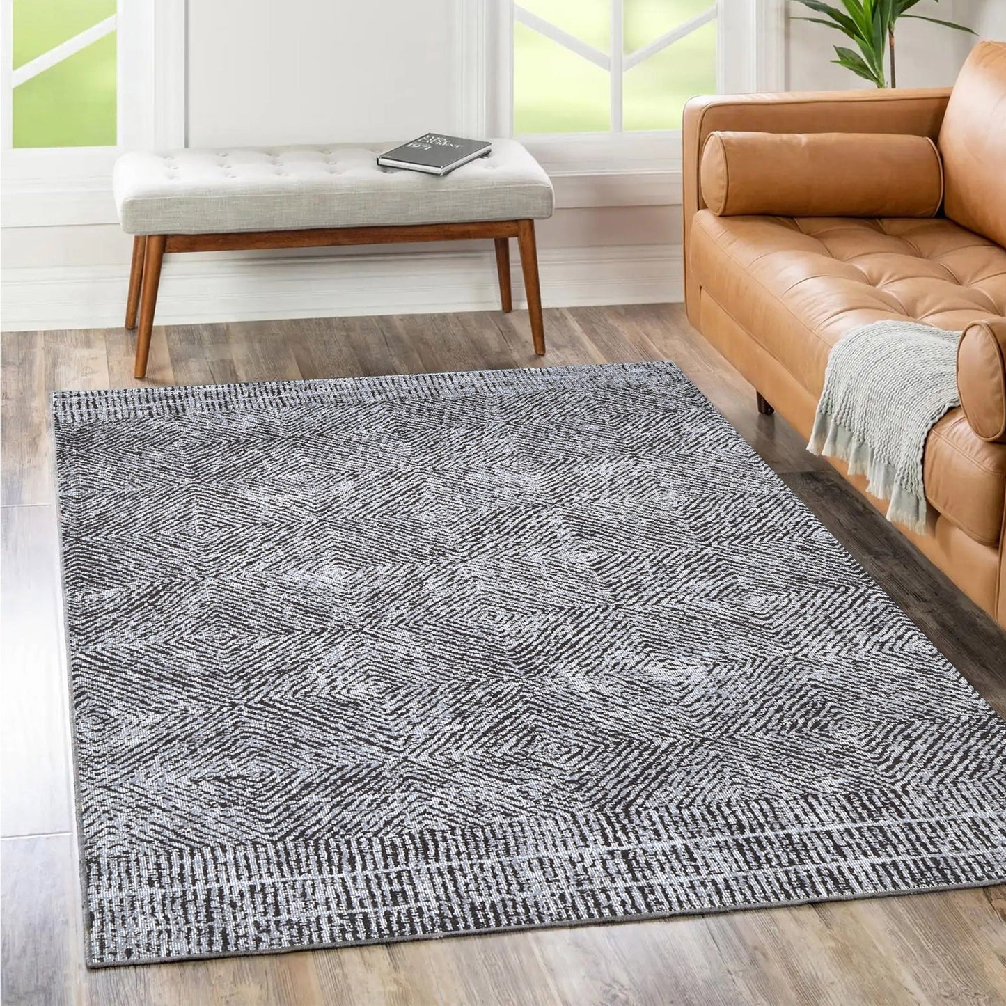 Contemporary Lauro Grey Rug - VITAL 3081-00
