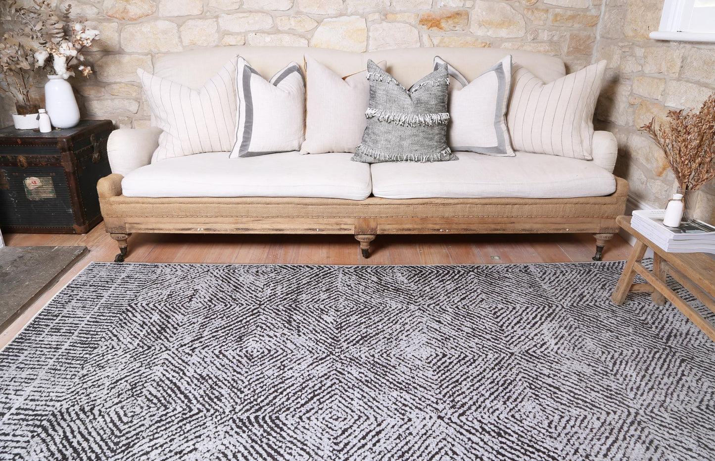 Contemporary Lauro Grey Rug - VITAL 3081-00
