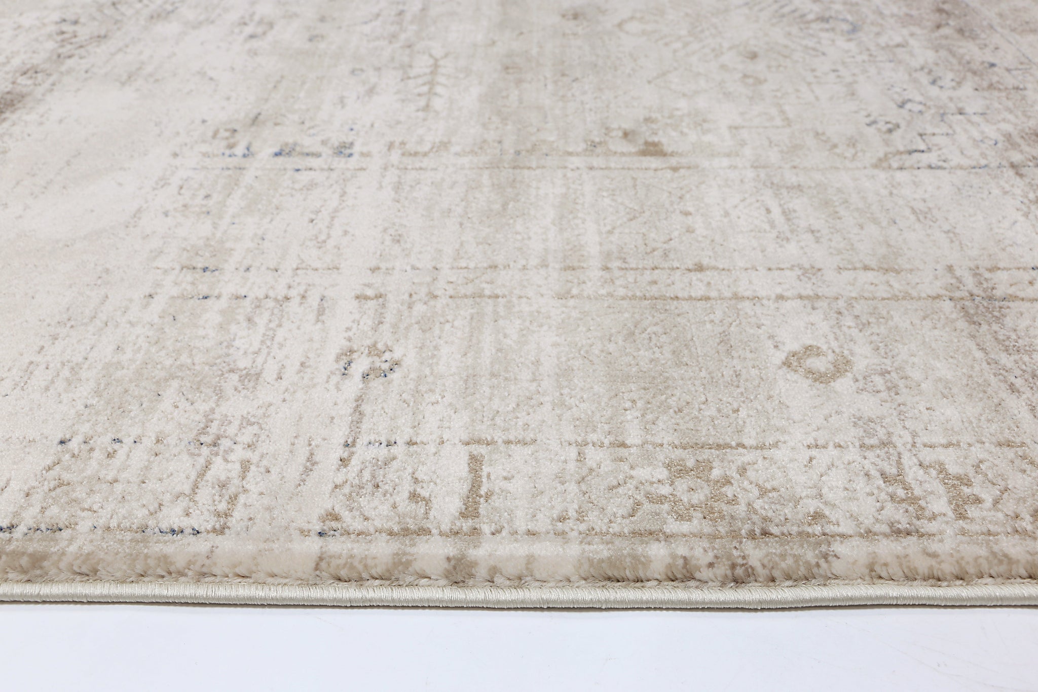 Bohemian Paradise Traditional Beige Blue Rug