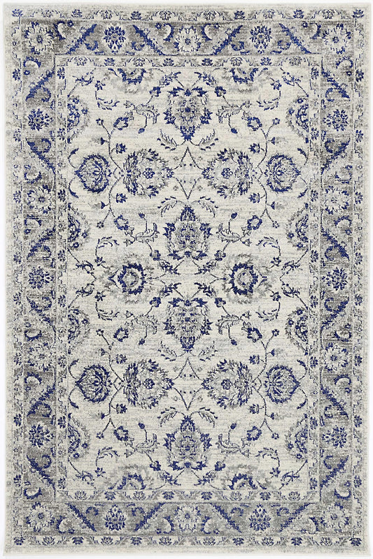 Delicate Cassandra Blue & Ivory Rug