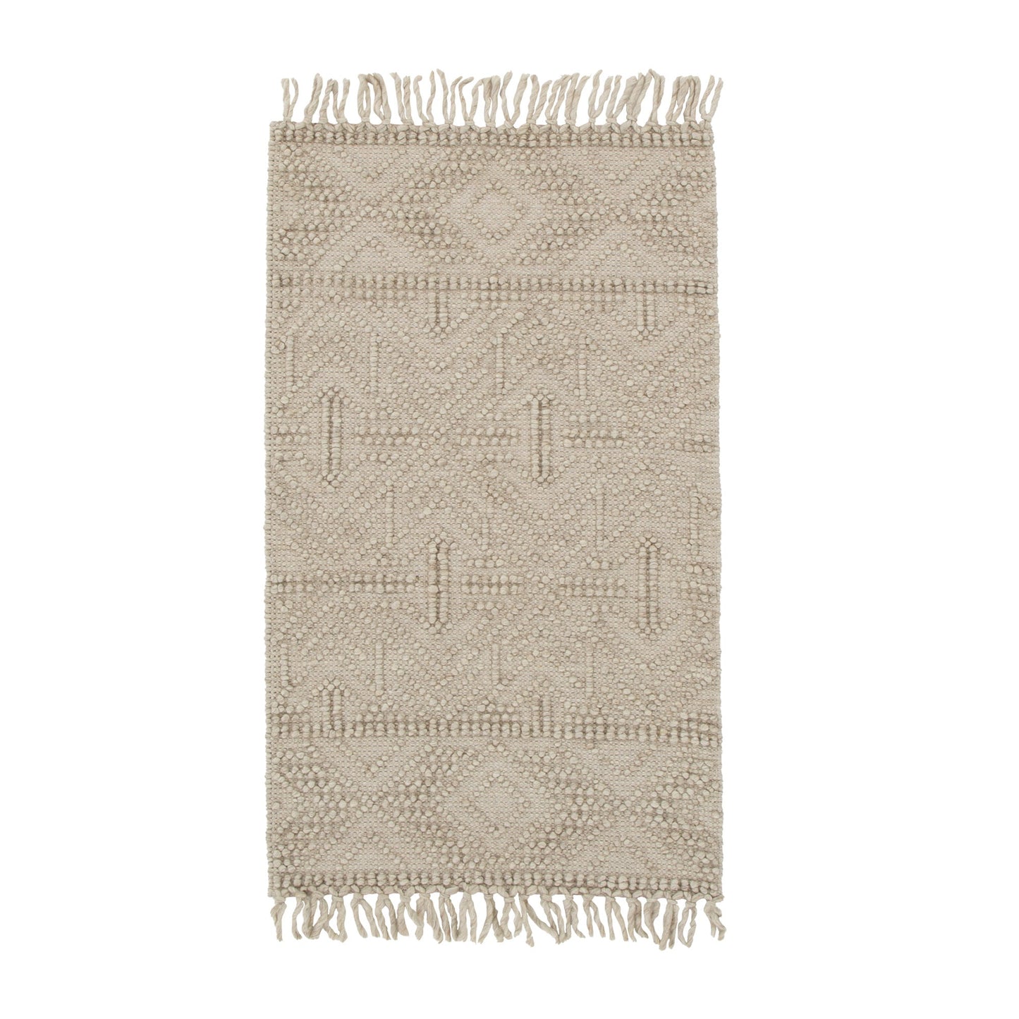 Diego Tribal Brown Wool Rug - DIEG02