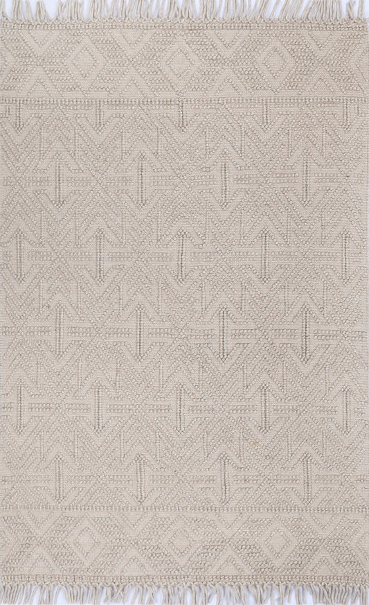 Diego Tribal Brown Wool Rug - DIEG02