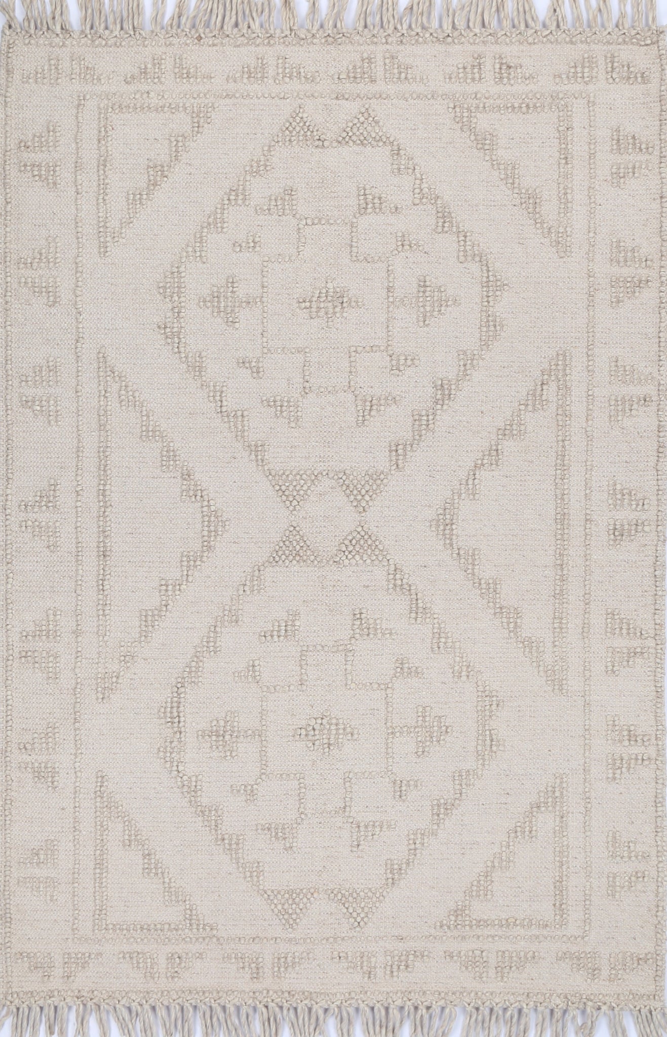 Diego Ornamental Brown Wool Rug - DIEG03