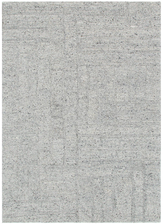 Seren Grey Modern Wool Rug