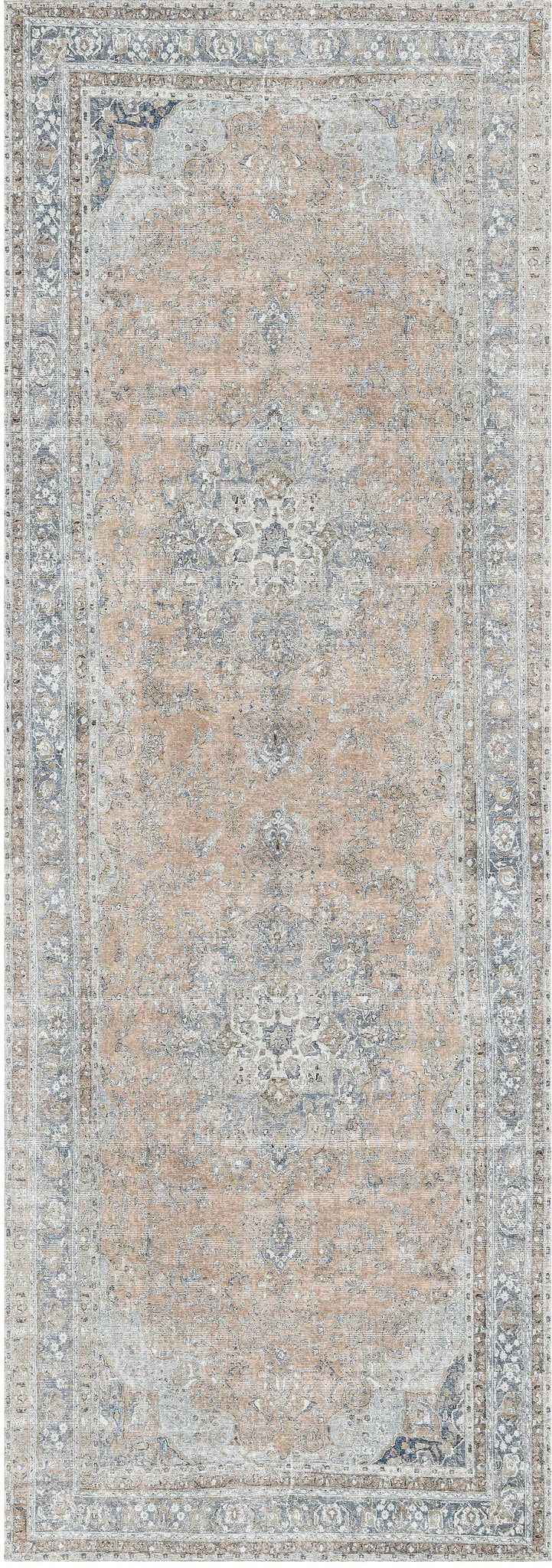 Distressed Vintage Oxus Desert Runner Rug - VITAL 3249-07