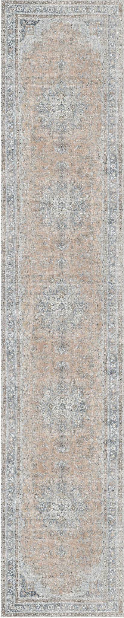 Distressed Vintage Oxus Desert Runner Rug - VITAL 3249-07