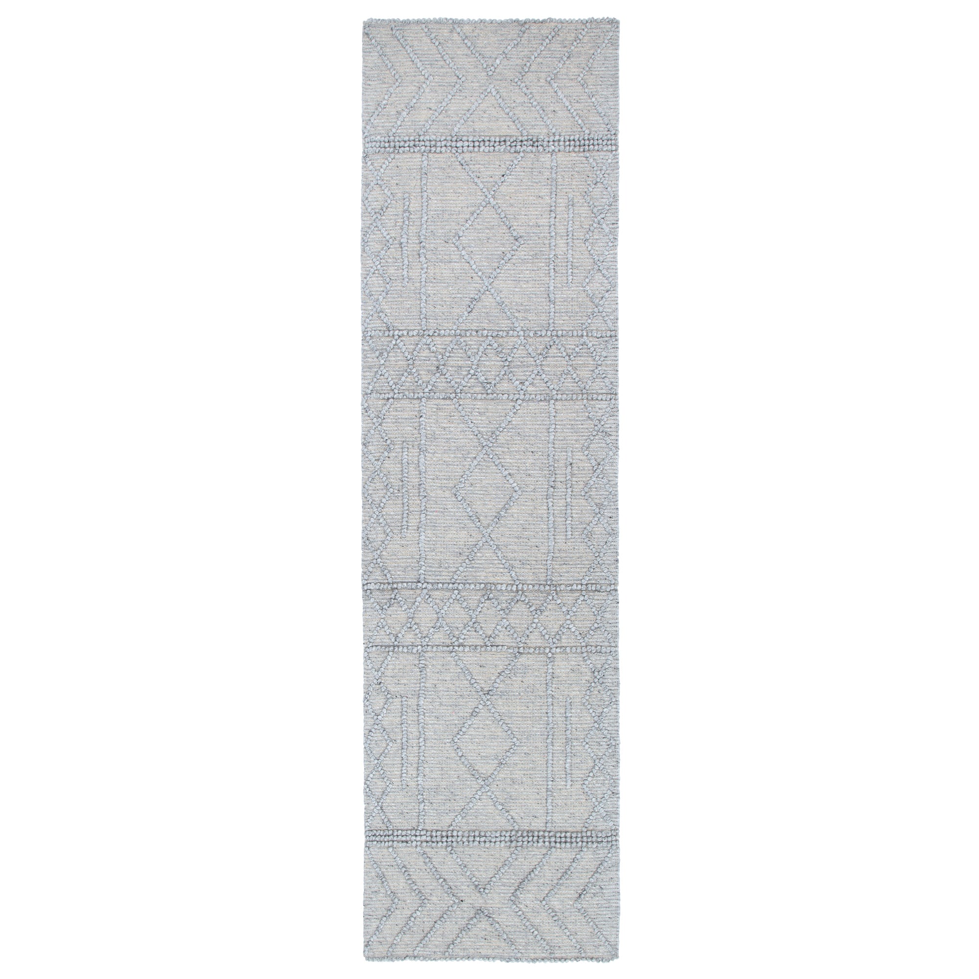 Himalaya Diamond Tribal Grey Wool Rug
