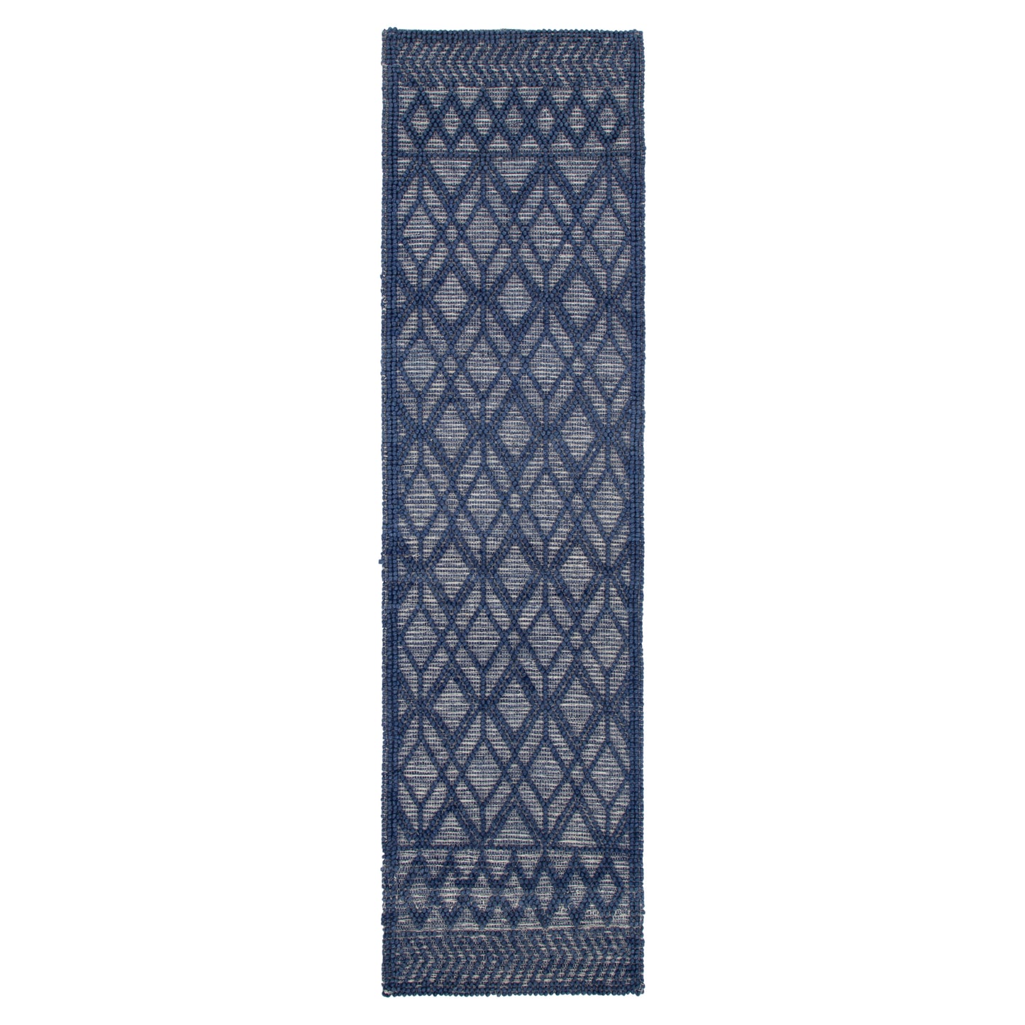 Himalaya Cobblestone Tribal Blue Wool Rug