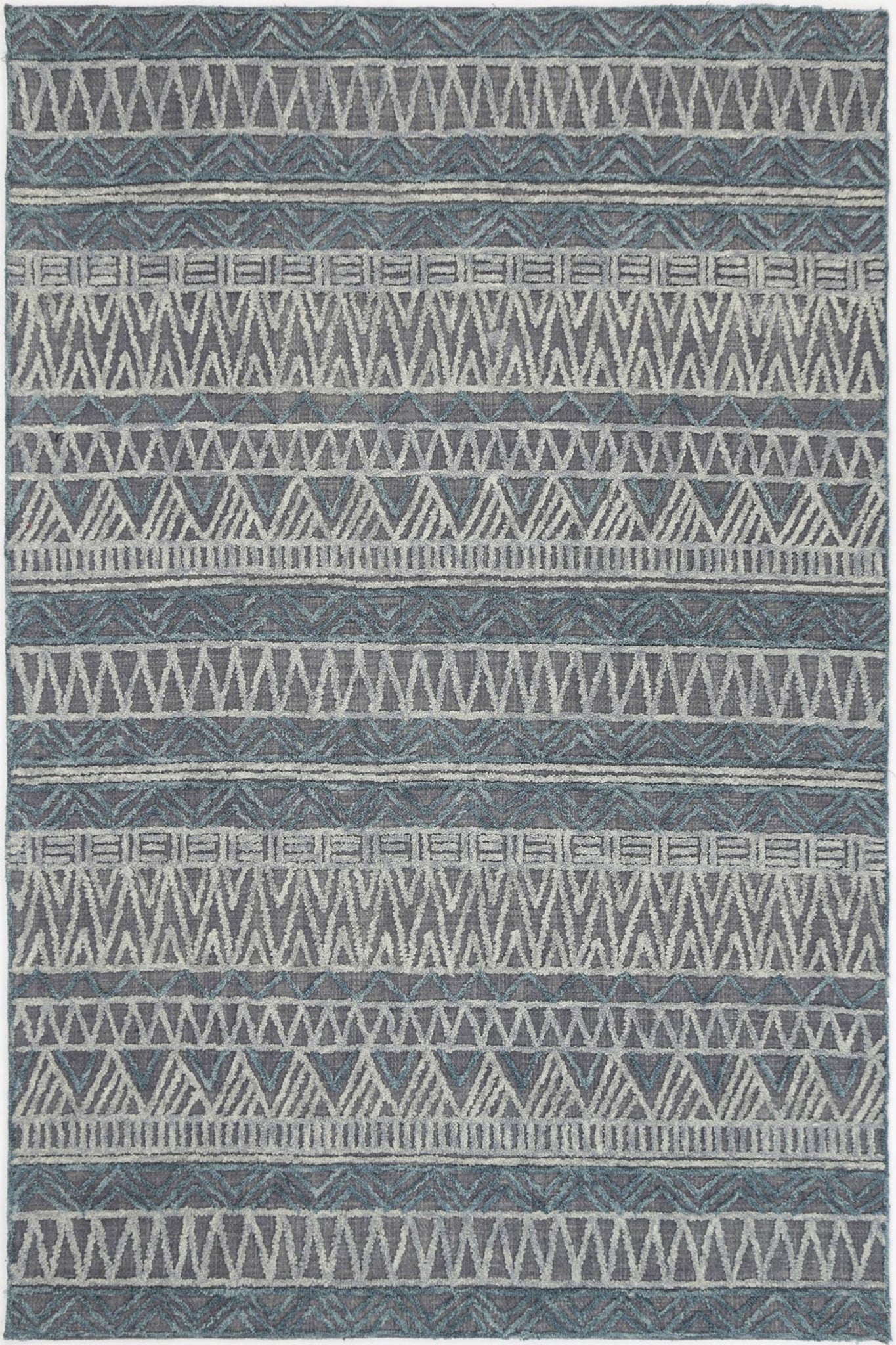 Marbella Cazorla Charcoal Contemporary Rug