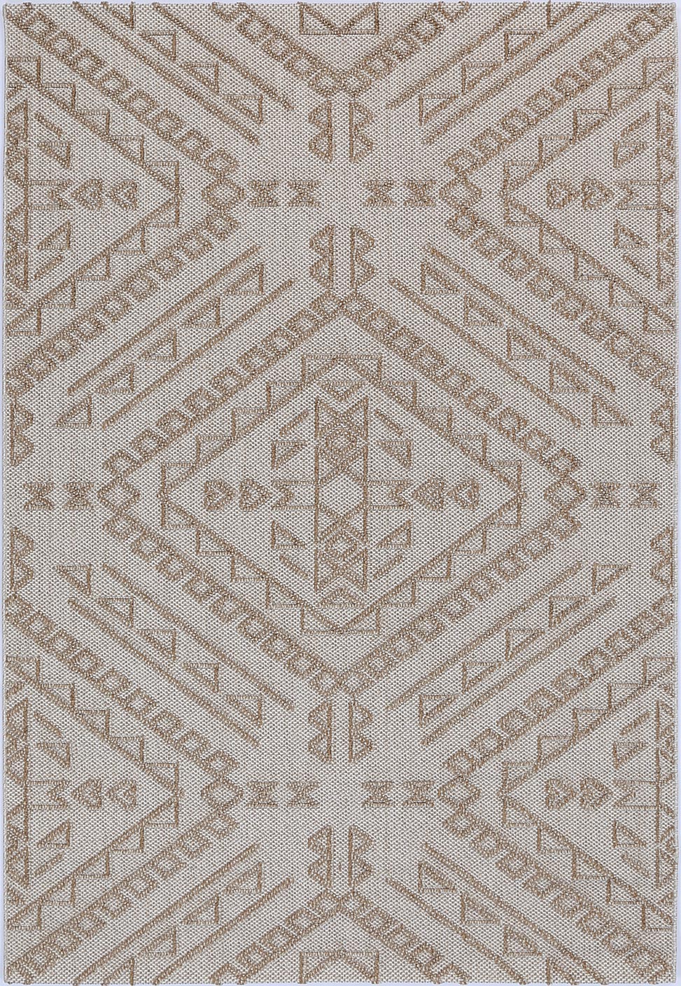 Vanuatu Kilifa Beige Tribal Flatweave Rug