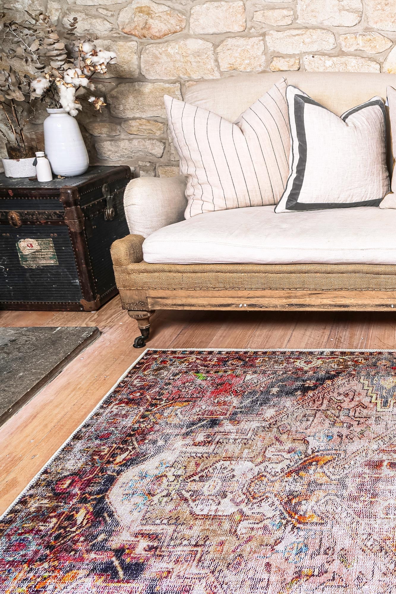 Distressed Vintage Derya Multi Area Rug - VITAL 2379-01