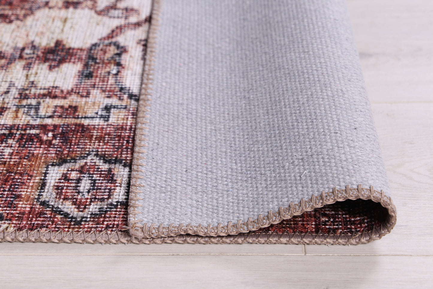 Distressed Vintage Cezanne Terracotta Area Rug - VITAL 2244-01