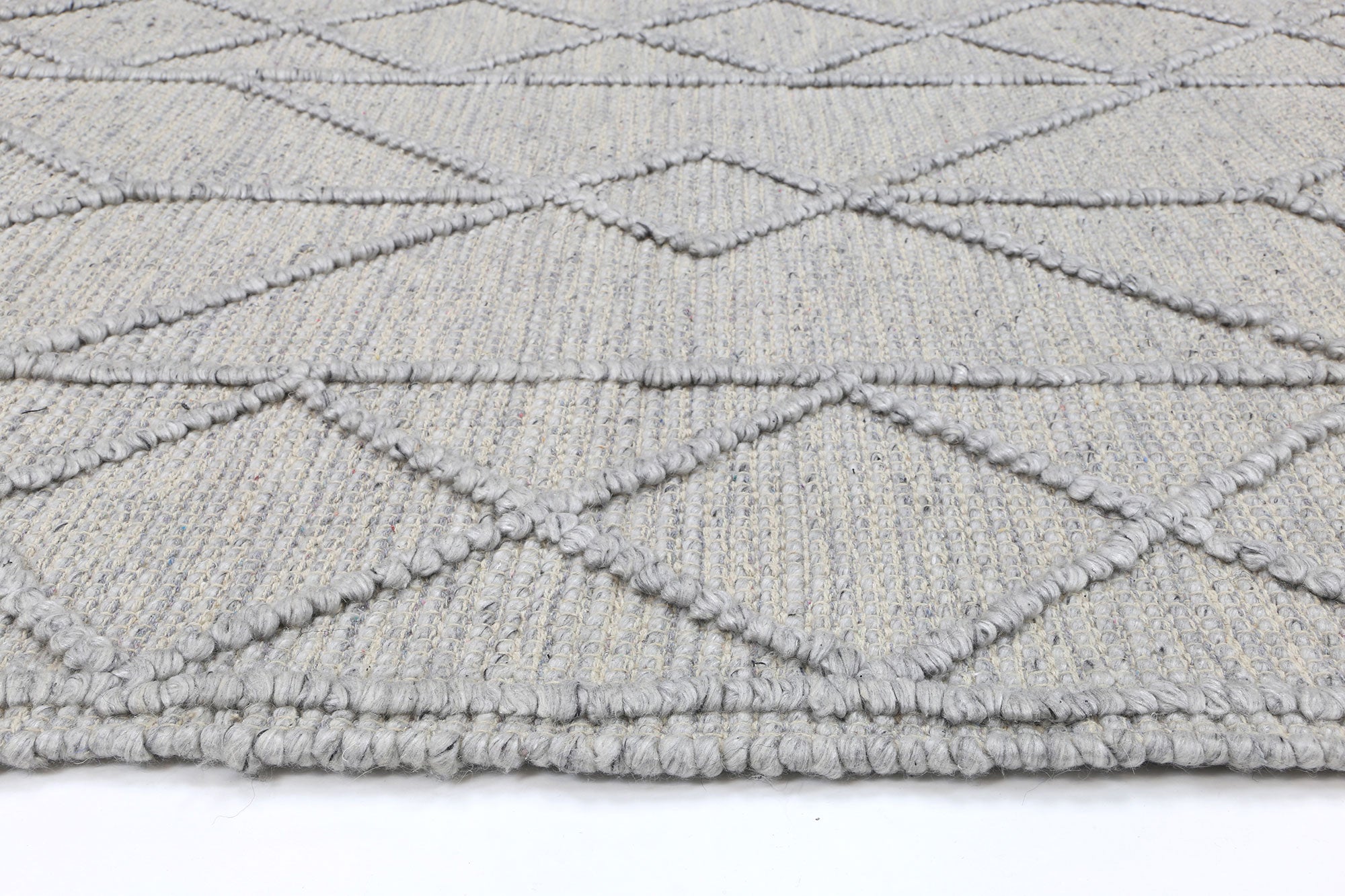 Himalaya Interweave Tribal Grey Wool Rug