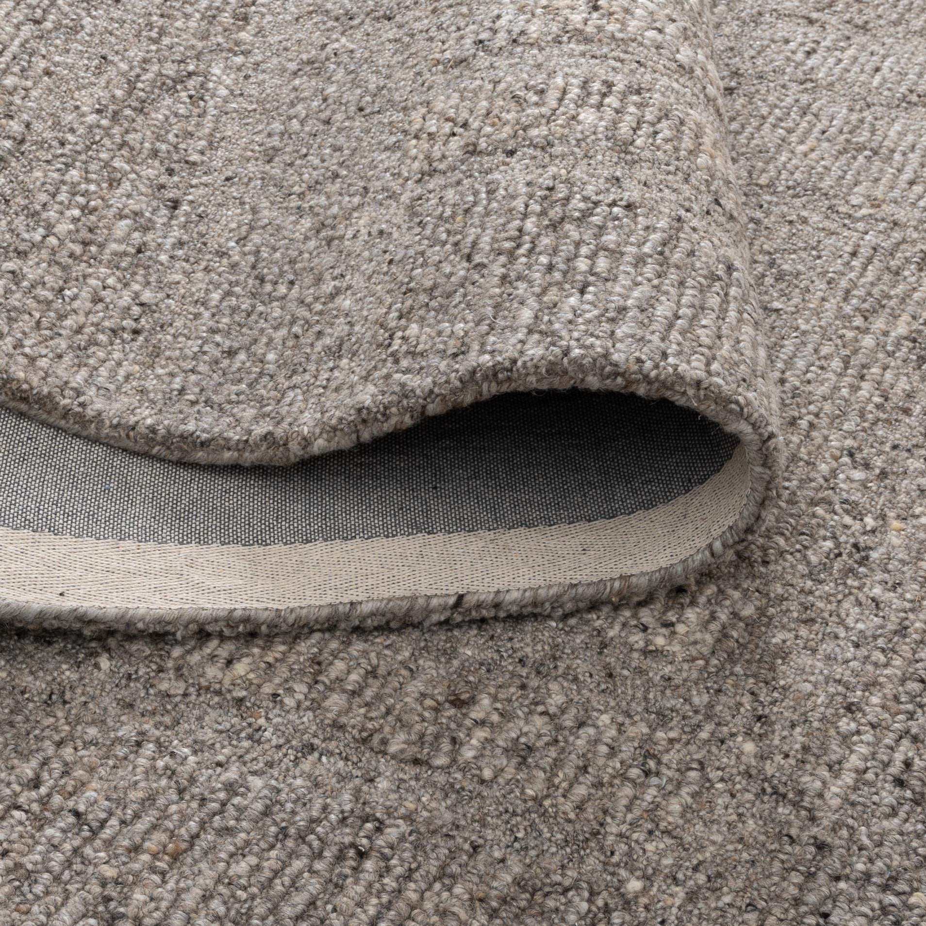 Seren Brown Grey Modern Wool Rug