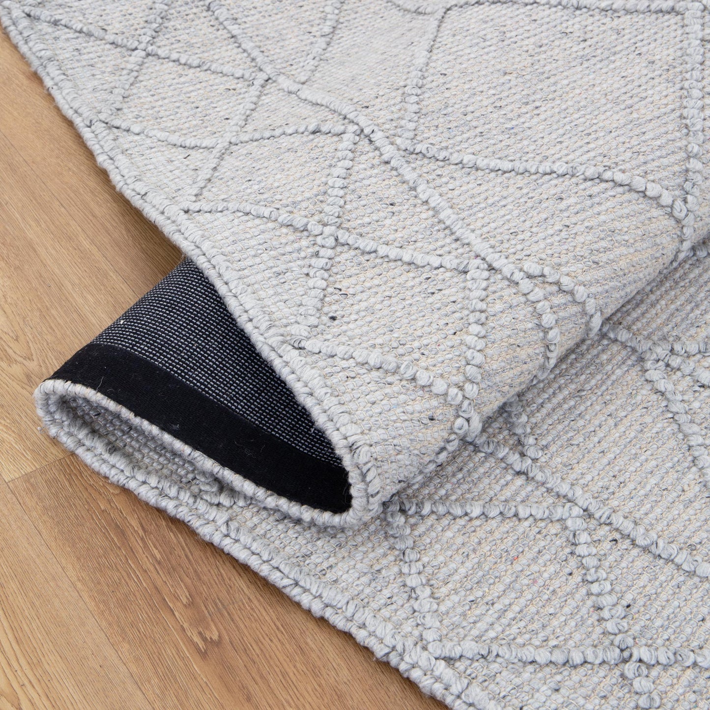 Himalaya Interweave Tribal Grey Wool Rug